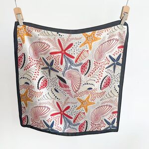 Romantic Series Vacation Oceanic Style Shell Starfish Polyester Summer Scarves h5