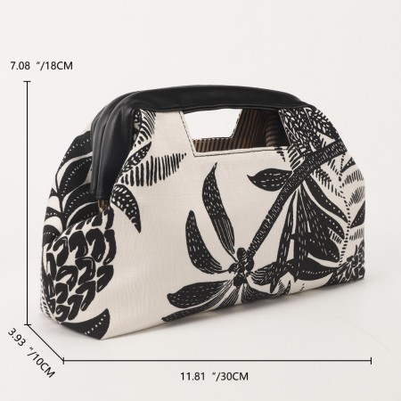 Casual Style Printed Oceanic Style Plant Polyester Women's Square Bag
