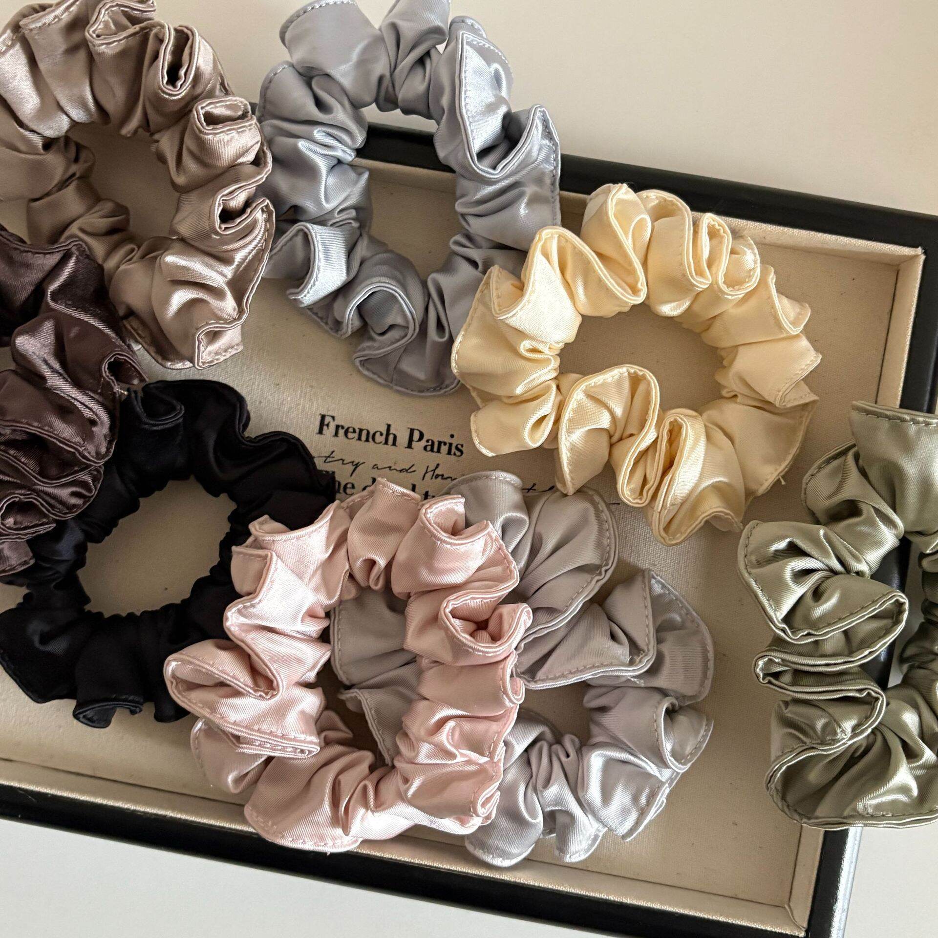 Simple Series Daily Solid Color Fabric Scrunchies h5 Picture2