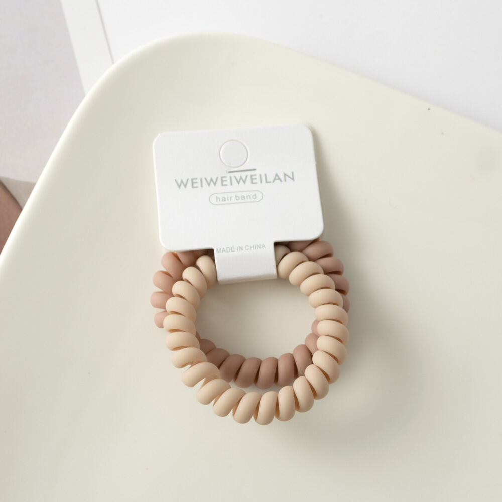 Simple Series Daily Solid Color Plastic Hair Ties