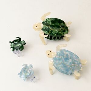 Simple Series Cute Turtle Cartoon Oceanic Style Mixed Color Gradient Color Acetate Hair Claws h5 Picture2