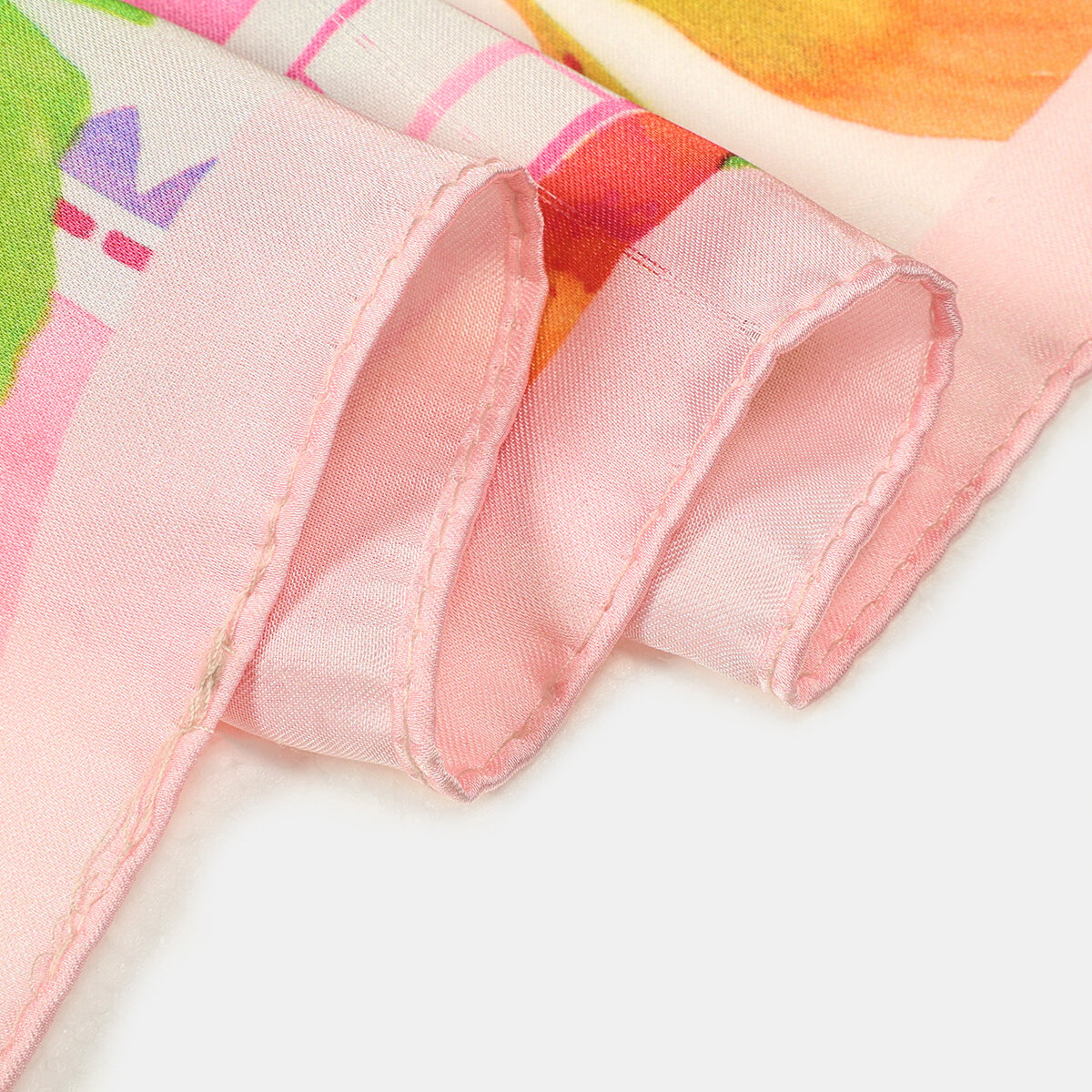 Romantic Series Vacation Fruit Mixed Color Leaf Polyester Women's Summer Scarves h5Picture5