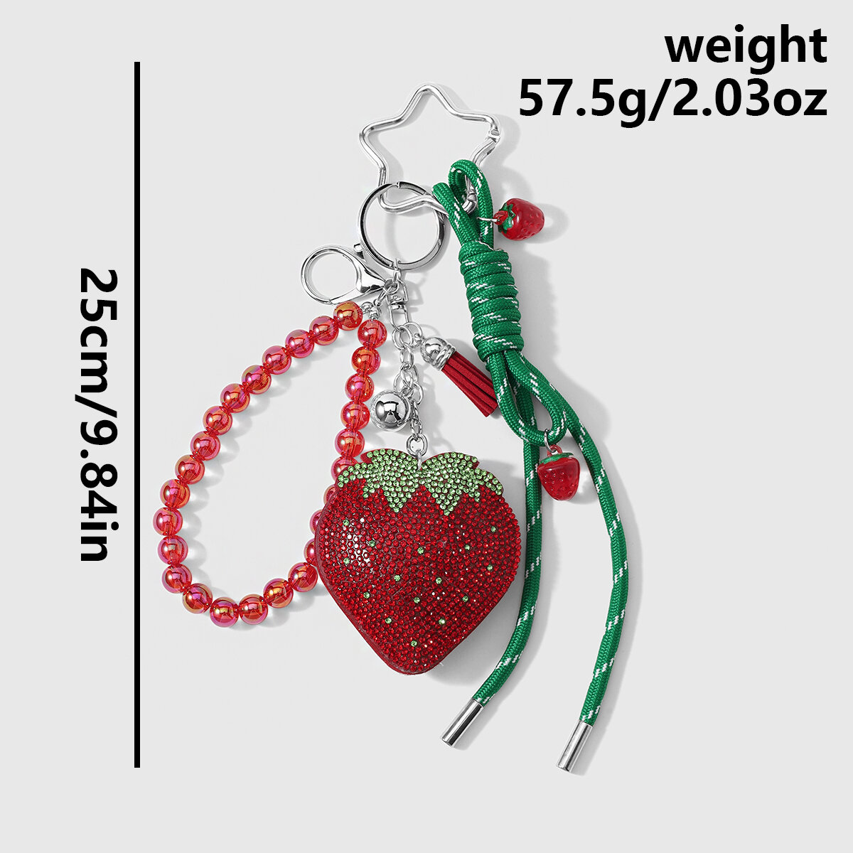 Ciondoli per borse in pelle Simple Series Retro Flower Twist Strawberry Immagine2