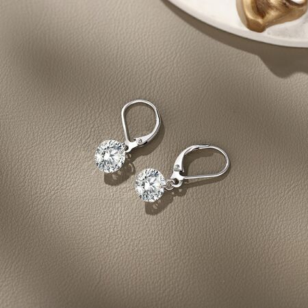 Luxurious Series Simple Droplet Tassel Circle S925 Gold Color Moissanite Women's Moissanite Earrings 2