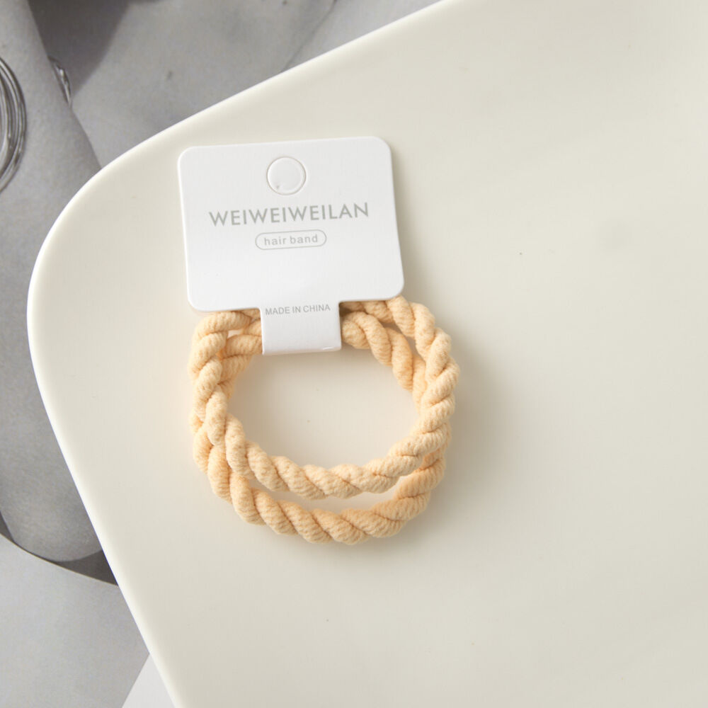 Simple Series Daily Solid Color Woven Rope Hair Ties h5 