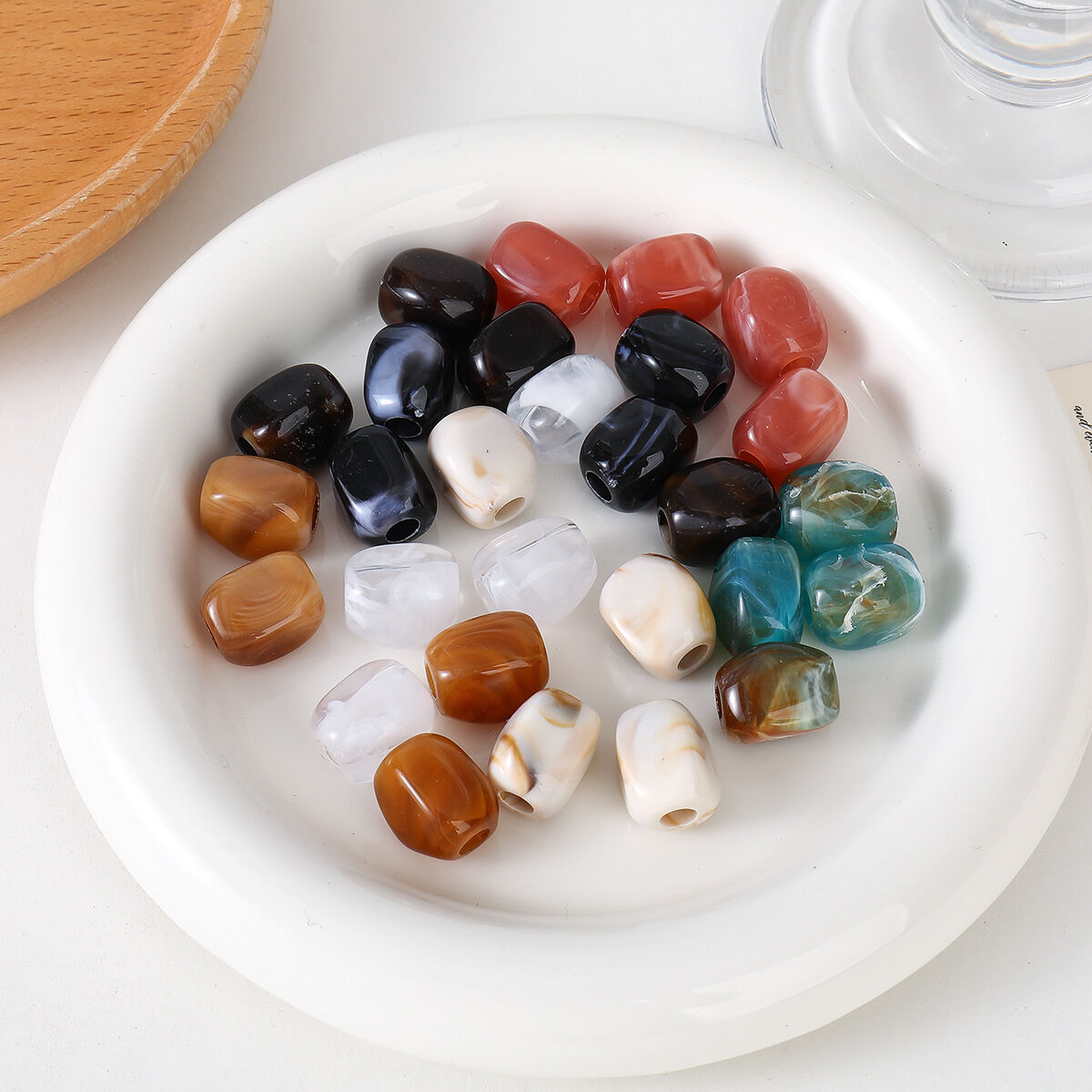 1 Piece Irregular Shape Gradient Color Acrylic Jewelry Beads 2