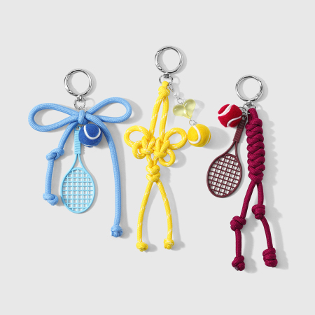 Simple Series Sports Bow Knot Twist Cartoon Alloy Bag Charms