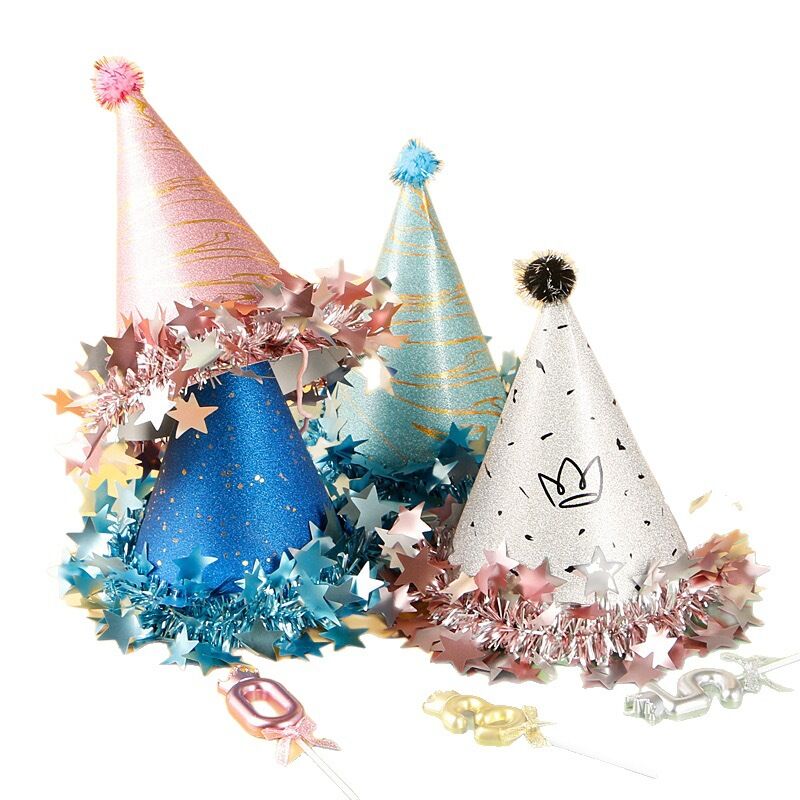 Simple Cute Irregular Shape Elegant Birthday Hat Acrylic Party Packaging h5 Picture5