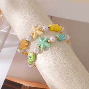 Oceanic Style Fish Ceramics Women's Beaded Bracelets h5 Picture2