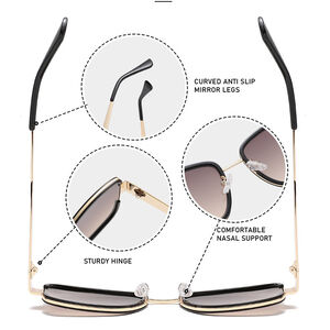 Simple Series Elegant Gradient Color Unisex Sunglasses h5 Picture4