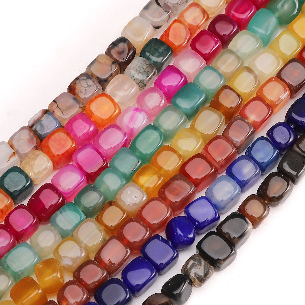 Simple Series Diy Gradient Color Geometric Shape Natural Stones Jewelry Beads Picture4