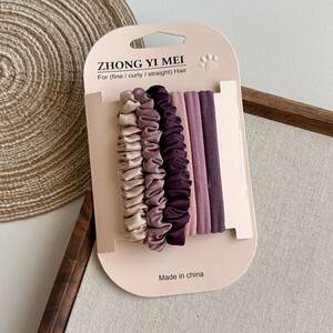 Simple Series Daily Solid Color Fabric Scrunchies h5