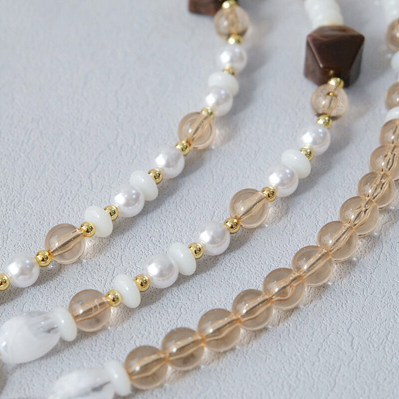 Simple Series Retro Beads Chain Acrylic Bag Phone Chain h5Picture4