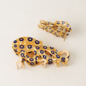 Simple Series Cute Solid Color Oceanic Style Polka Dots Octopus Acetate Hair Claws h5 Picture4