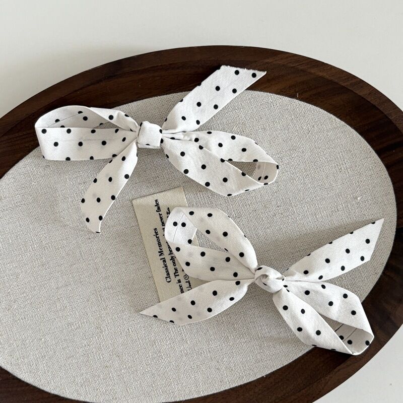 Simple Series Retro Polka Dots Fabric Hair Clips h5Picture4