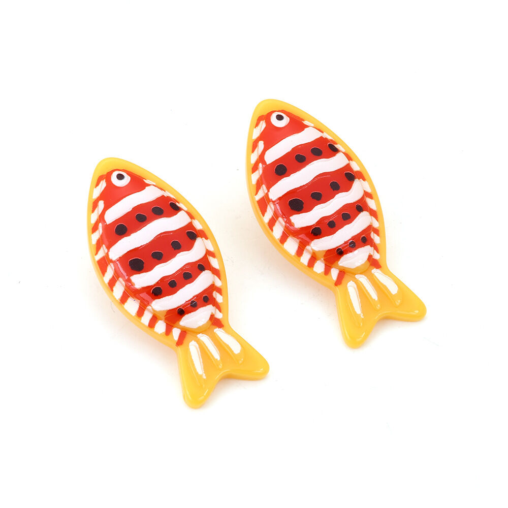 Ethnic Series Vacation Fish Resin Women's Stud Earrings Picture4