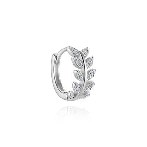 Simple Elegant Star Circle 925 Sterling Silver Color Platinum Plating Women's Moissanite Earrings h5 Picture8