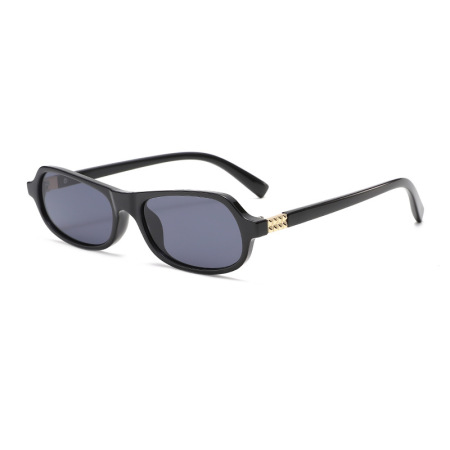 Simple Series Casual Solid Color Leopard Print Mixed Color Gradient Color Sunglasses