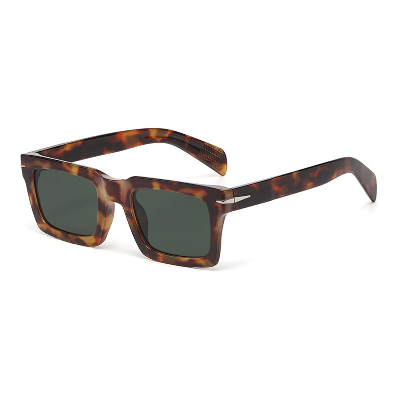 Simple Series Daily Solid Color Leopard Print Unisex Sunglasses Picture3