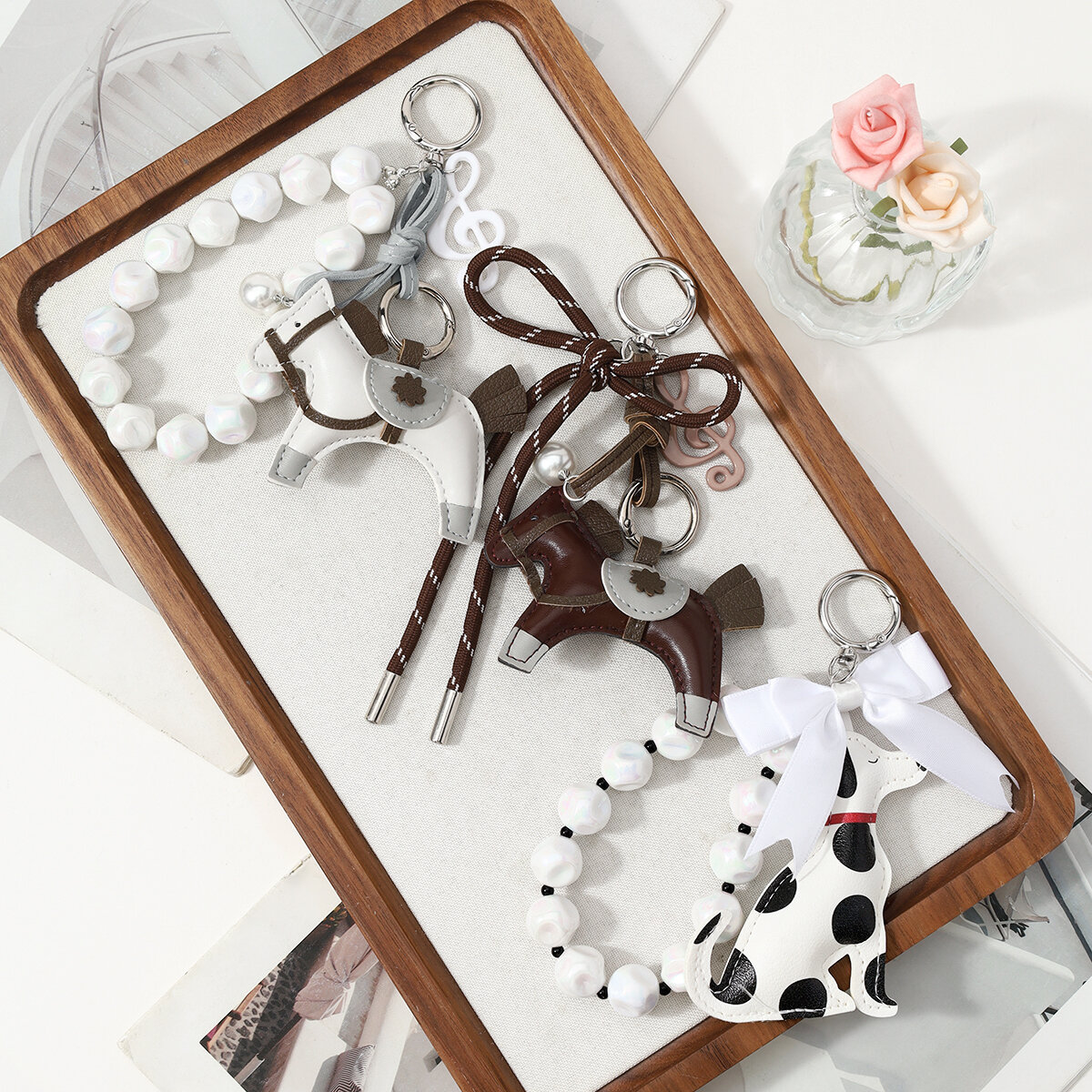 Simple Series Daily Cartoon Leather Bag Charms Picture3