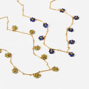 Romantic Series Elegant Flower Stainless Steel Waterproof Gold Color Women's Pendant Necklaces h5 Picture4