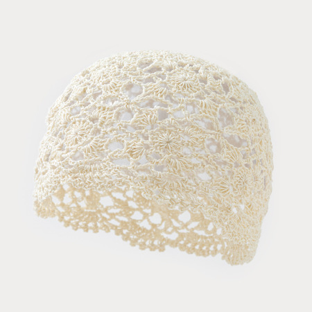 Cappello Simple Series Daily in cotone intrecciato a mano, tinta unita, traforato.