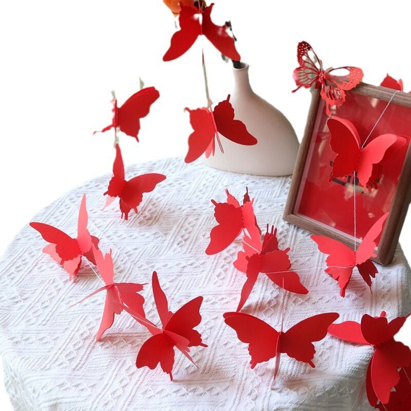 Romantic Series Cute Butterfly Wedding Party Festival Decorative Paper Party Packaging Picture5
