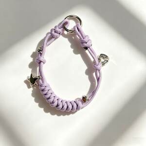 Simple Series Daily Solid Color Twist Key Star Woven Polyester Phone Chain h5 Picture2