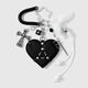 One black heart-shaped cross keychain Picture2