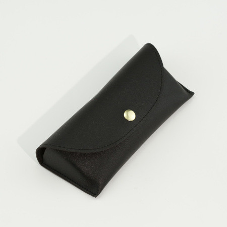 Simple Series Daily Solid Color Pu Sunglasses Storage Bags