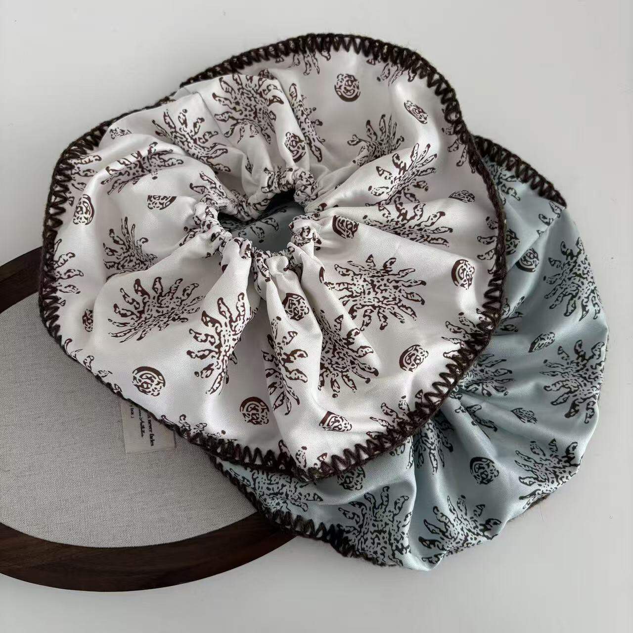 Ethnic Series Retro Sun Fabric Scrunchies 2