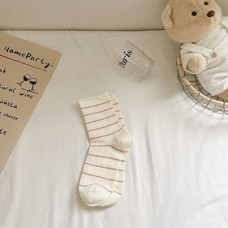 Basic Stripes Mid-Calf Socks h5