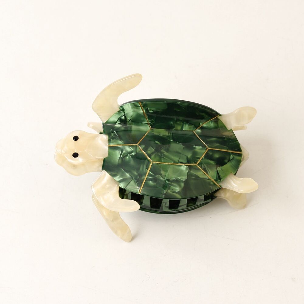 Simple Series Cute Turtle Cartoon Oceanic Style Mixed Color Gradient Color Acetate Hair Claws