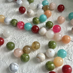 1 Piece Gradient Color Acrylic Jewelry Beads(20mm) h5 Picture3
