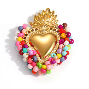 Romantic Series Diy Heart Oceanic Style Fish Stainless Steel Waterproof Gold Color Women's Pendants h5 Picture4