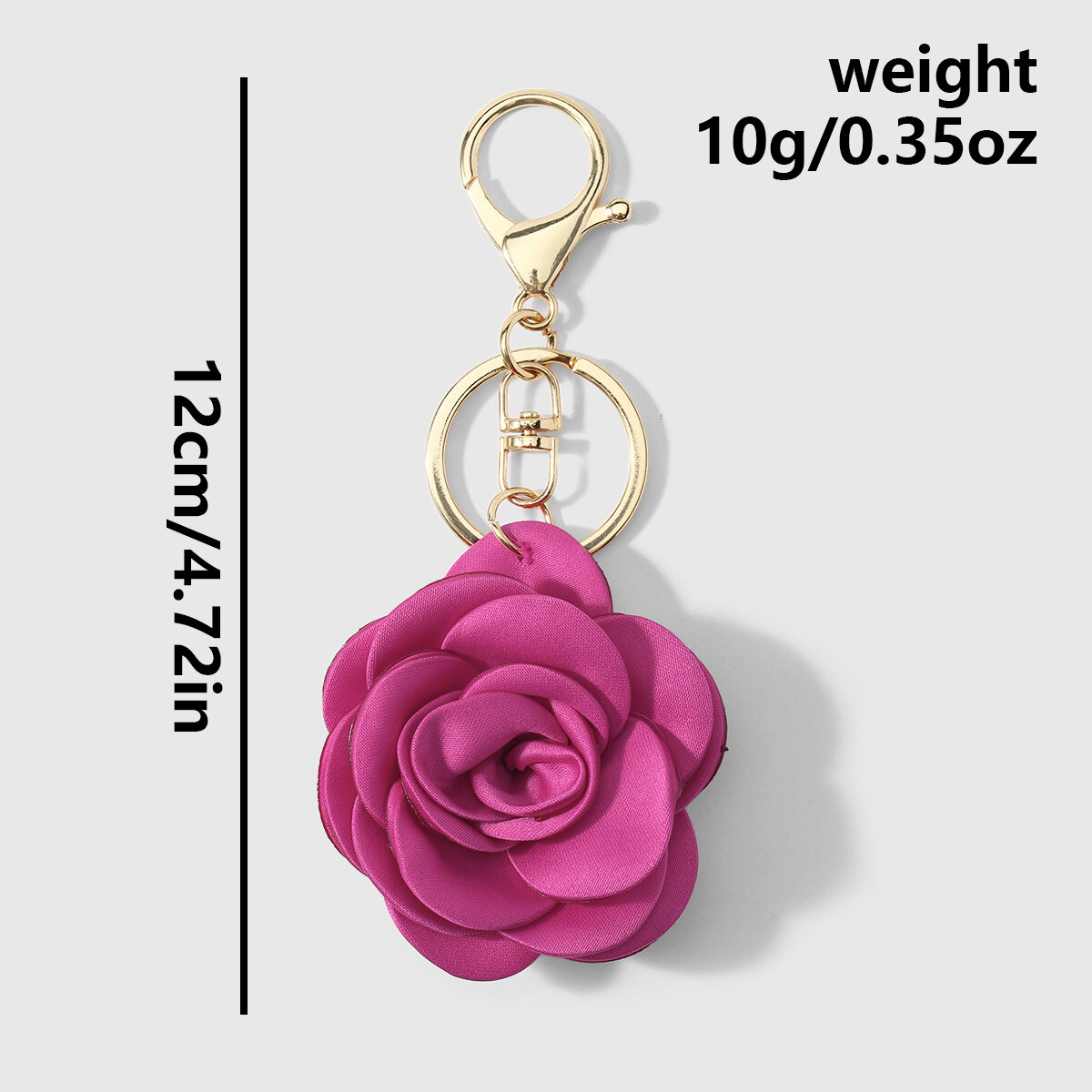 Simple Series Daily Flower Solid Color Leather Bag Charms h5Picture2