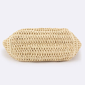 Casual Style Woven Solid Color Woven Raffia Women's Trapezoid Bag h5 Picture5