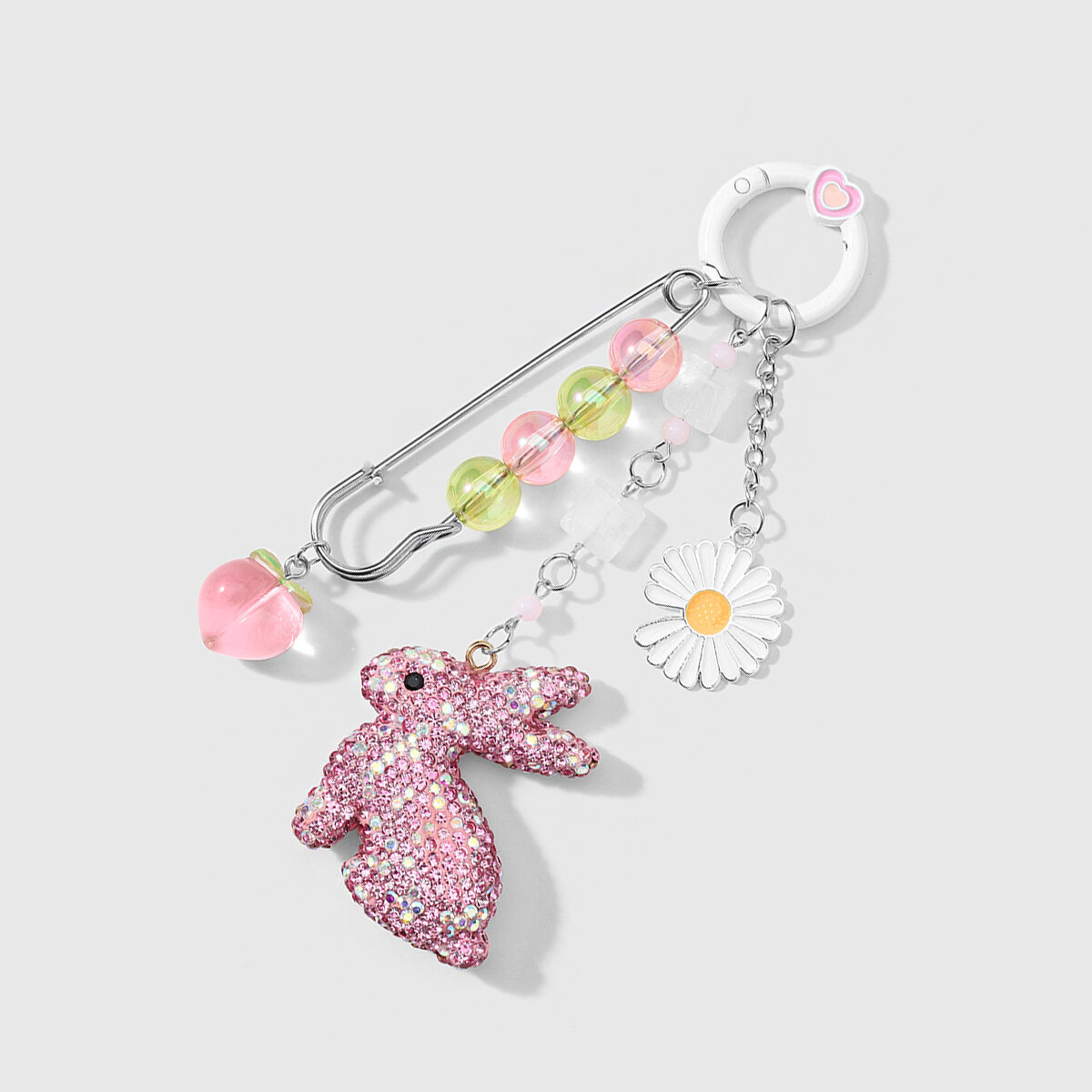 Simple Series Cute Flower Rabbit Star Cherry Alloy Bag Charms Picture5