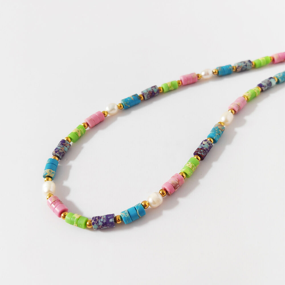 Retro Natural Stones Beads Women's Beaded Necklaces Picture2