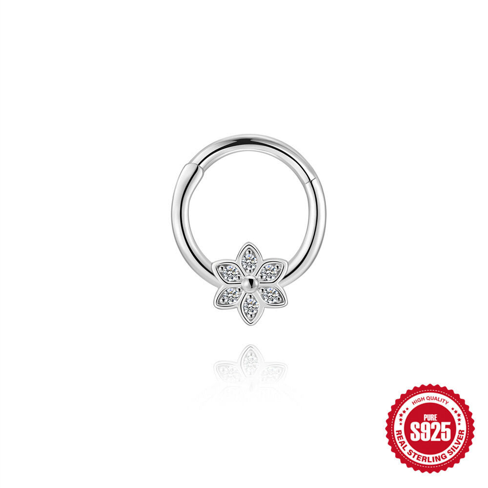 Luxuriöse, schlichte, unregelmäßig geformte Moissanit-Ohrringe für Damen aus S925-Platin.