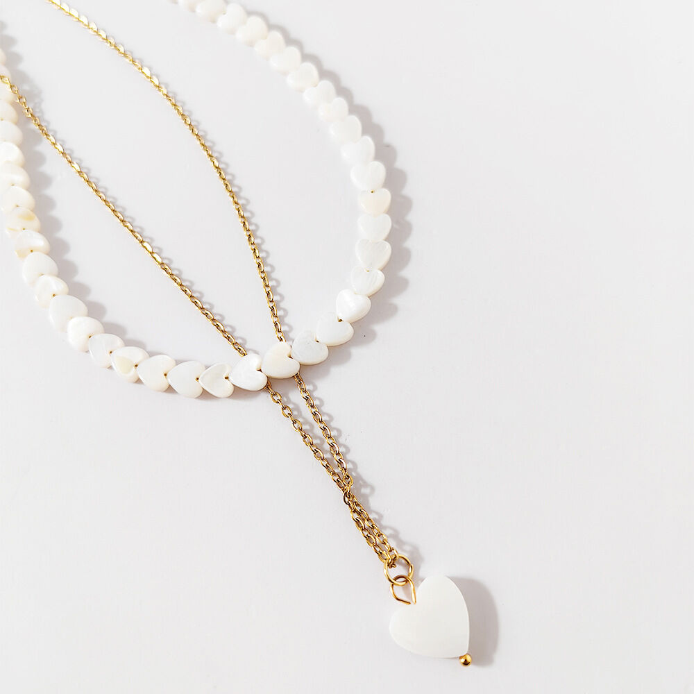 Simple Heart Shells Women's Layered Necklaces h5Picture4