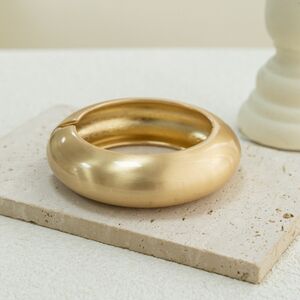Solid Color Alloy Women's Bangles h5