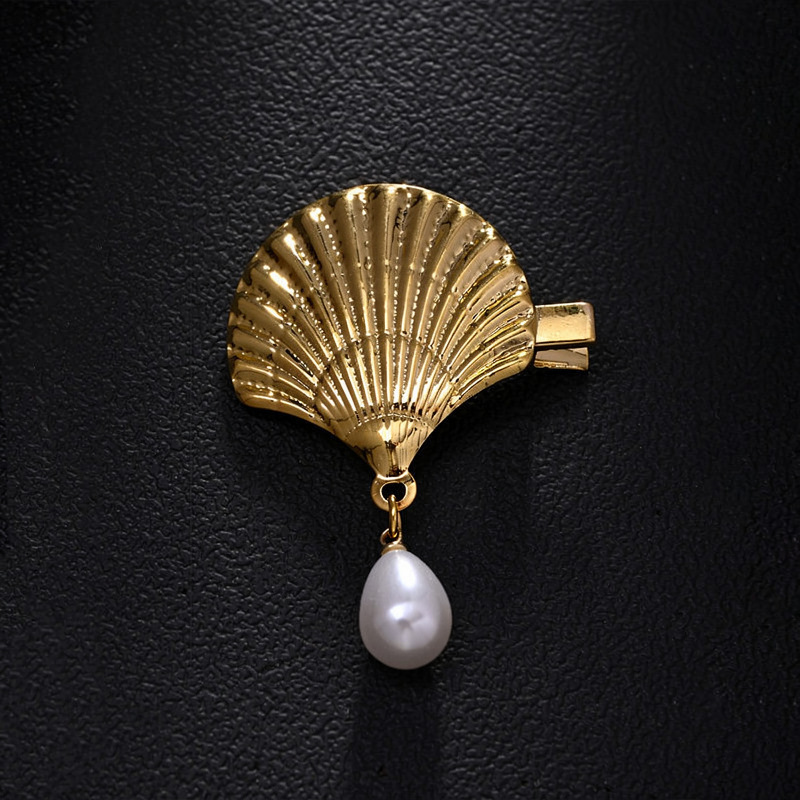 Luxurious Series Classic Shell Imitation Pearl Hair Clips Picture2