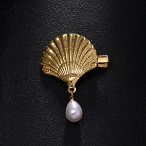 Luxurious Series Classic Shell Imitation Pearl Hair Clips h5 Picture2