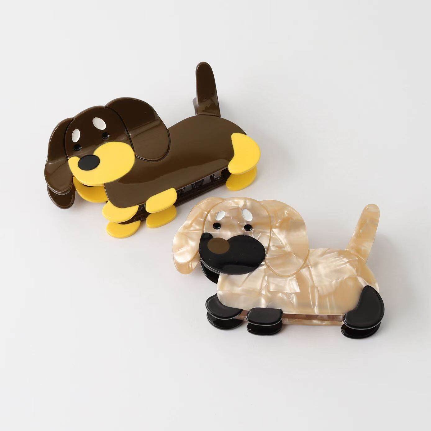 Simple Series Cute Dachshund Cartoon Acetate Hair Claws h5 Picture2