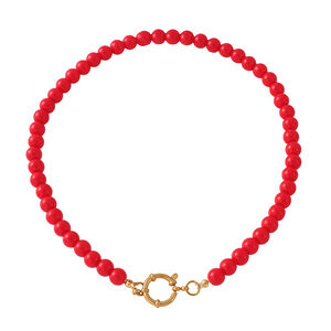 Solid Color Beads Glass Women's Beaded Necklaces h5