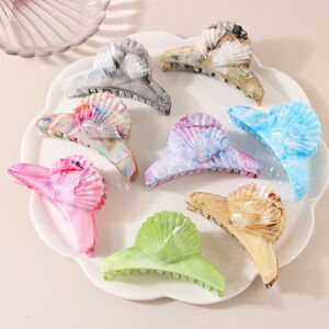 Romantic Series Daily Oceanic Style Shell Gradient Color Abs Hair Claws h5 Picture2