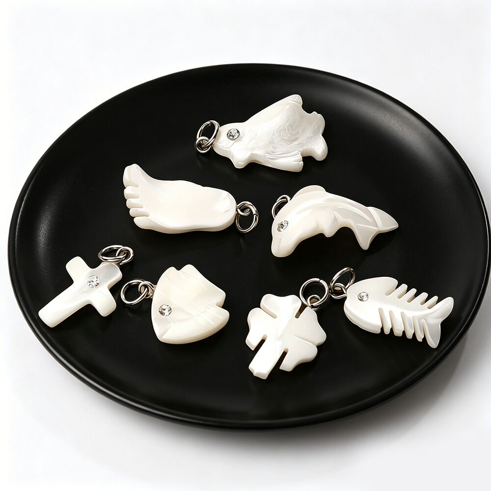 Clover Fish Shell DIY Pendants Picture2