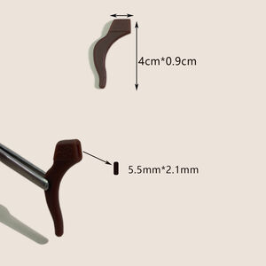 Simple Series Daily Solid Color Silica Gel Glasses Ear Hooks Anti-slip Ear Covers h5 Picture4