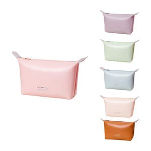 Simple Series Daily Solid Color Pu Makeup Bags h5 Picture3